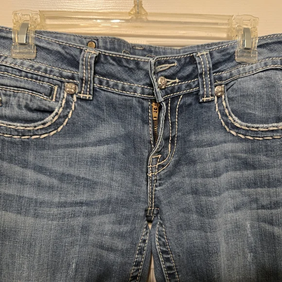 Miss Me Wide Leg Jeans in Denim Blue - Picture 5 of 14